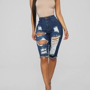 Fashion nova jean shorts